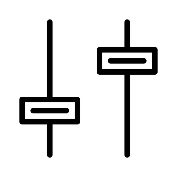 Configuración Icono Atenuador Ilustración Vectorial — Vector de stock