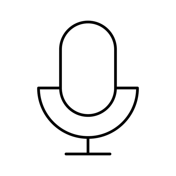 Значок Мікрофона Векторна Ілюстрація — стоковий вектор