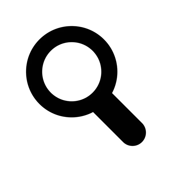 Magnifying Glass Pesquisa Zoom Ícone Interface Fundo Branco Ilustração Vetorial — Vetor de Stock