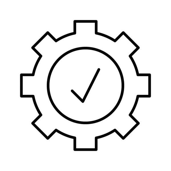 Einstellungen App Symbol Vektorillustration — Stockvektor