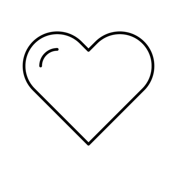 Corazón Icono Amor Vector — Archivo Imágenes Vectoriales
