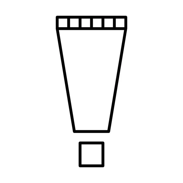 Ikona Fryzjerska Krem Tube Ilustracja Wektor — Wektor stockowy