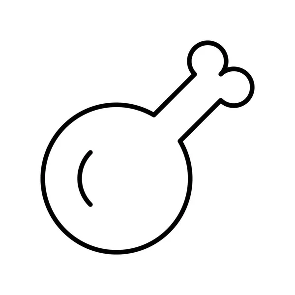 Chicken Kitchen Symbol Vektorillustration — Stockvektor