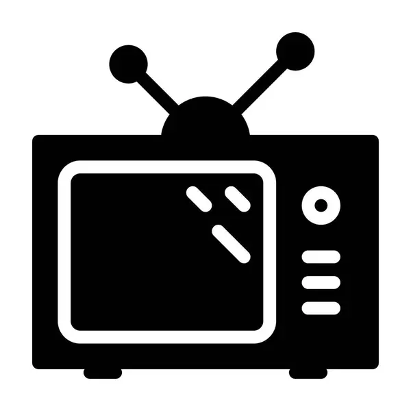 Televisie Icoon Vectorillustratie — Stockvector