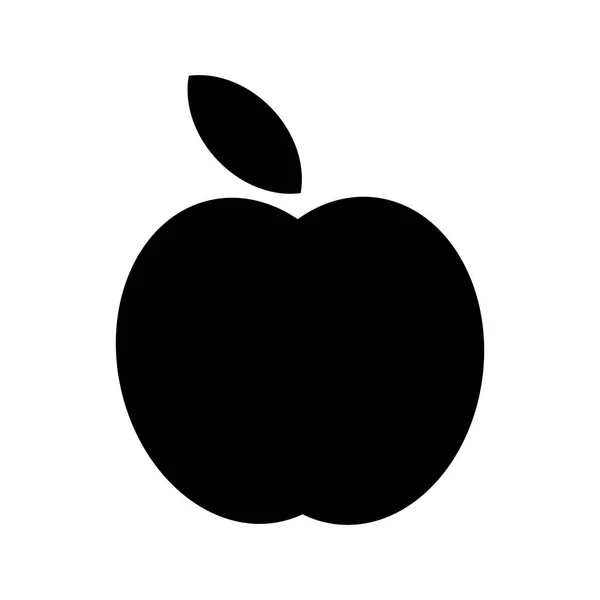 Apple Icon Vector Illustration — Stock Vector