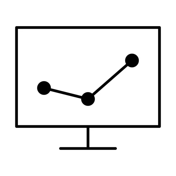 Icona Seo Computer Illustrazione Vettoriale — Vettoriale Stock