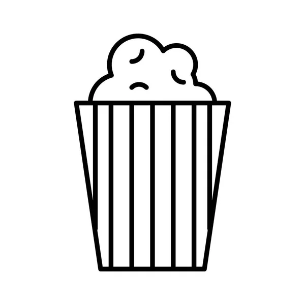 Popcorn Symbol Vektorillustration — Stockvektor