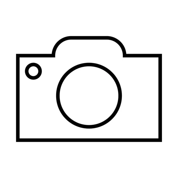 Foto Kamera Symbol Vektorillustration — Stockvektor