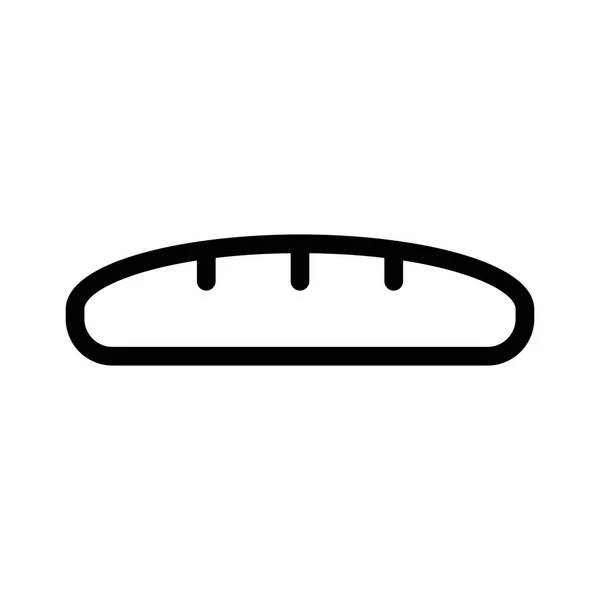 Baguette Symbol Vektorillustration — Stockvektor