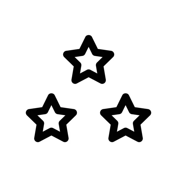 Icono Estrellas Calificación Calidad Ilustración Vectorial — Vector de stock