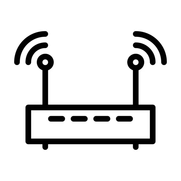 Icono Wifi Sobre Fondo Blanco Ilustración Vectorial — Vector de stock