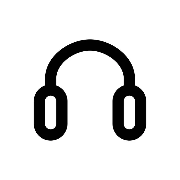 Headphones Icon Vector Illustration — Stock Vector