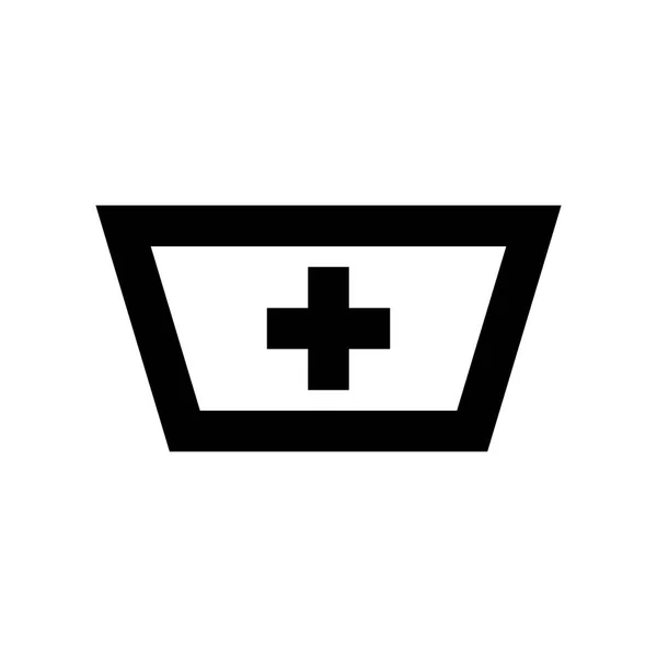Значок Медсестры Шляпе Векторная Иллюстрация — стоковый вектор