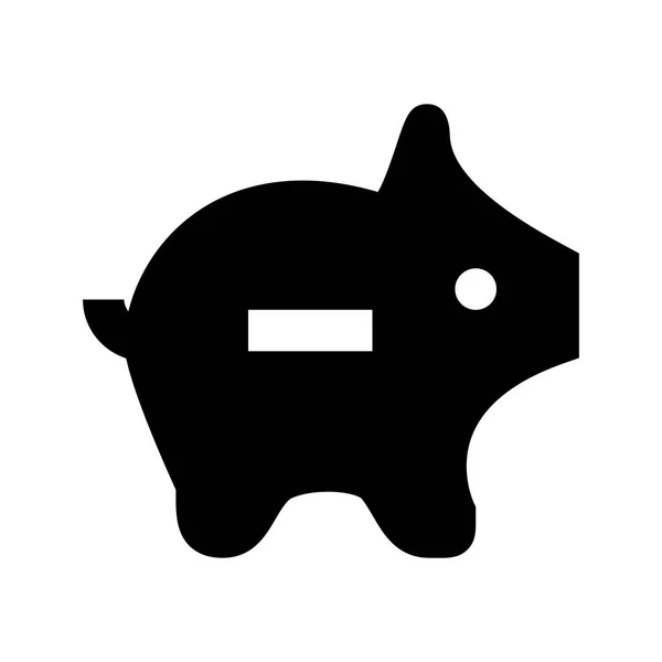 Ícone Piggy Bank Ilustração Vetorial — Vetor de Stock