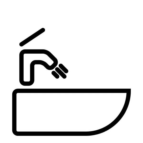 Sink Icon Vector Illustration — Stock Vector