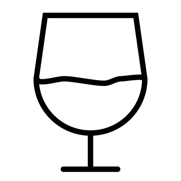 Cognac Glass Icon White Background Vector Illustration — Stock Vector