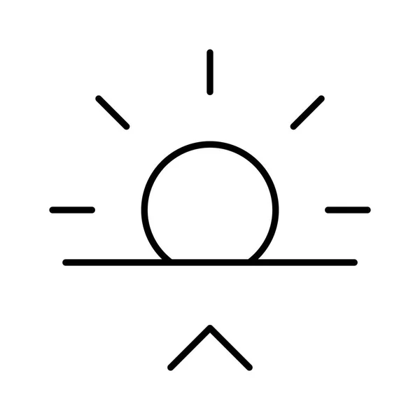 Sunrise Icon Vector Illustration — Stock Vector
