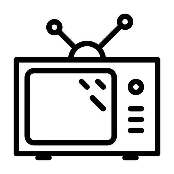 Televisie Icoon Vectorillustratie — Stockvector