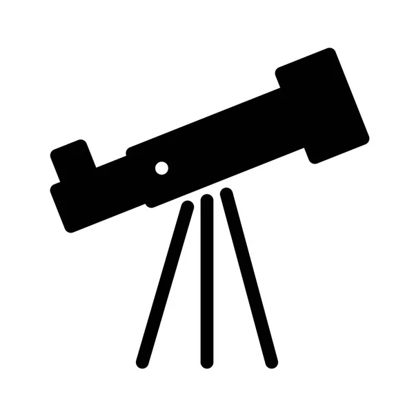 Піктограма Телескопа Білому Тлі Векторні Ілюстрації — стоковий вектор