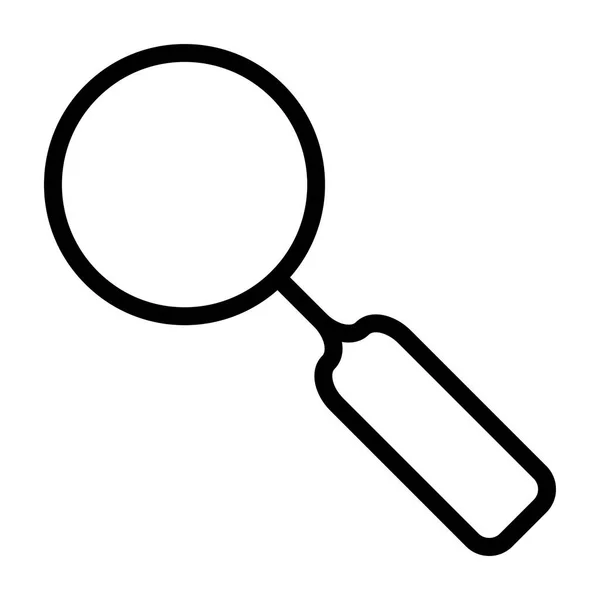 Magnifying Glass Pesquisa Zoom Ícone Interface Fundo Branco Ilustração Vetorial — Vetor de Stock