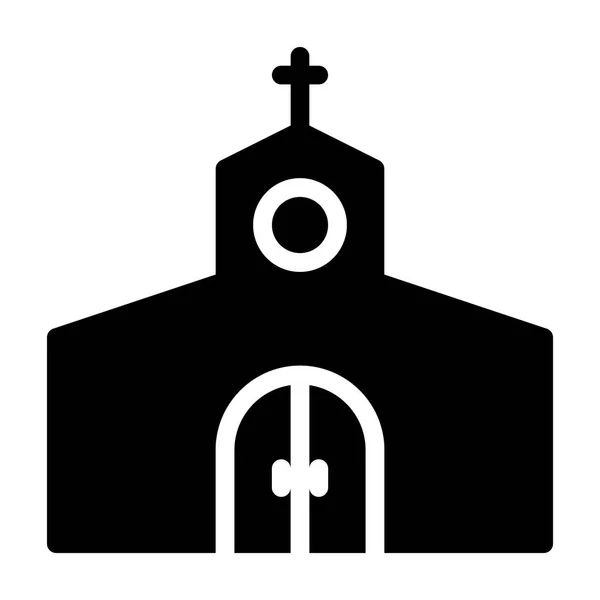 Kerk Icoon Vector Illustratie — Stockvector