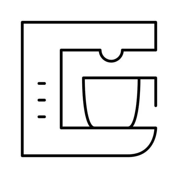 Ikona Kávy Vektorová Ilustrace — Stockový vektor