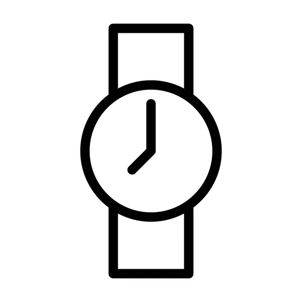 Icono Reloj Pulsera Sobre Fondo Blanco Ilustración Vectorial — Vector de stock