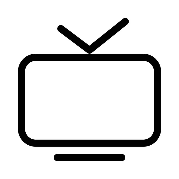 Televisie Icoon Vectorillustratie — Stockvector