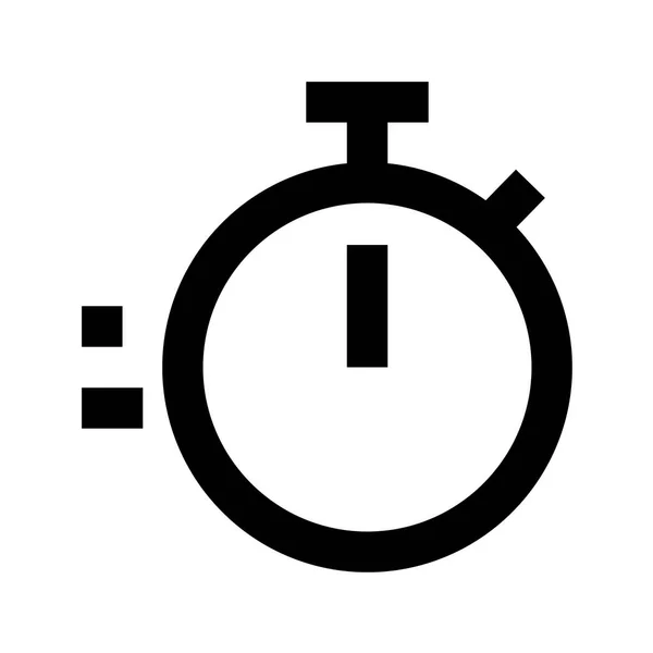 Timer Icoon Witte Achtergrond Vector Illustratie — Stockvector