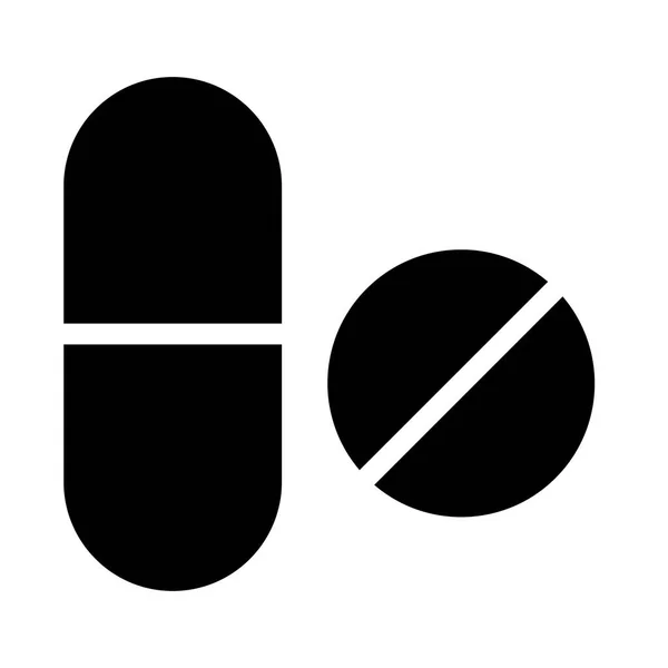 Pill Icon Vector Illustration — Stock Vector