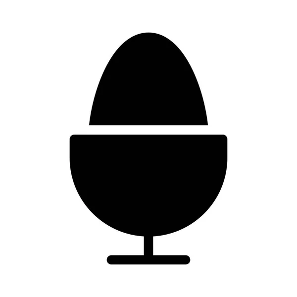 Иконка Вареного Яйца Векторная Иллюстрация — стоковый вектор