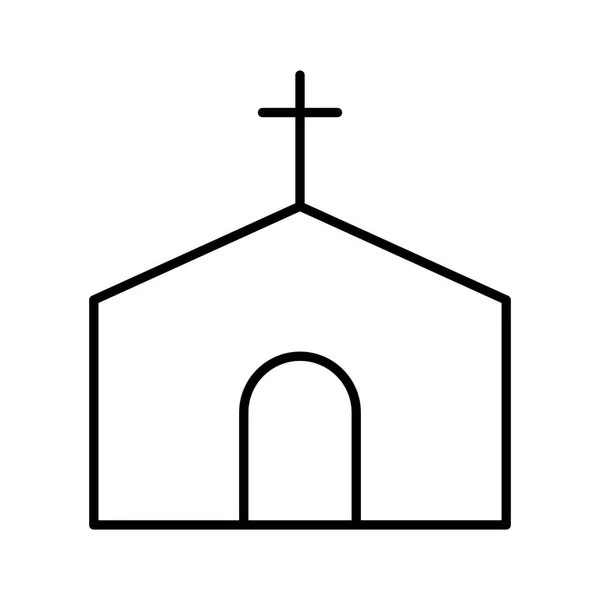 Templom Ikon Vektor Illusztráció — Stock Vector