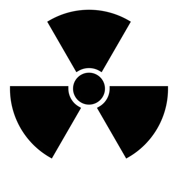 Radioactief Symbool Vectorillustratie — Stockvector