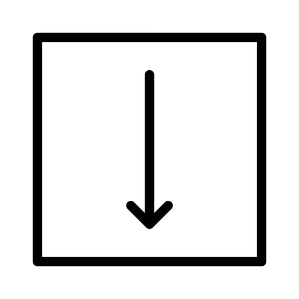 Icono Flecha Hacia Abajo Vector — Archivo Imágenes Vectoriales