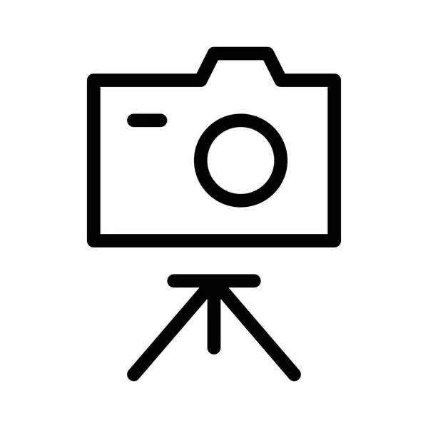 Foto Kamera Symbol Vektorillustration — Stockvektor