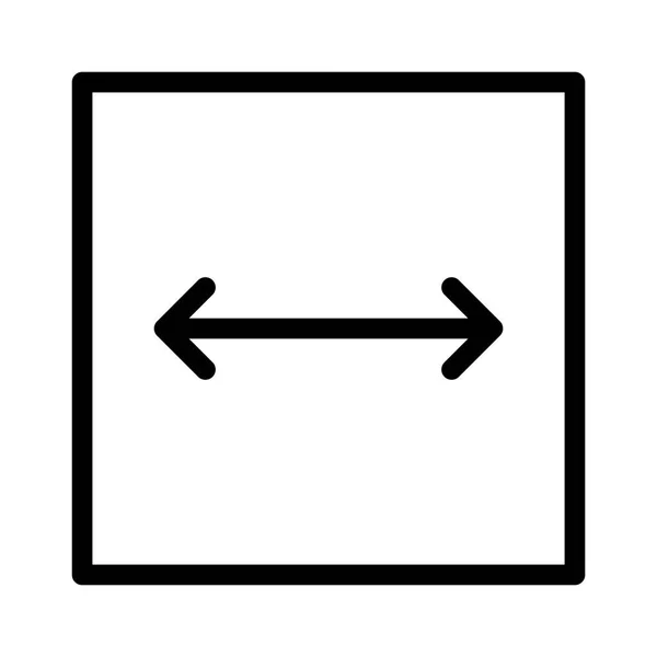 Интерфейс Пользователя Значок Знака Ширины Вектор — стоковый вектор