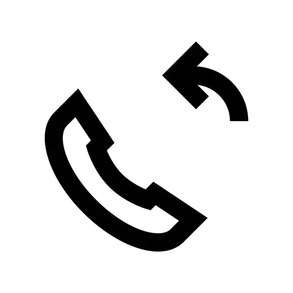 Telefon Symbol Vektor Illustration — Stockvektor