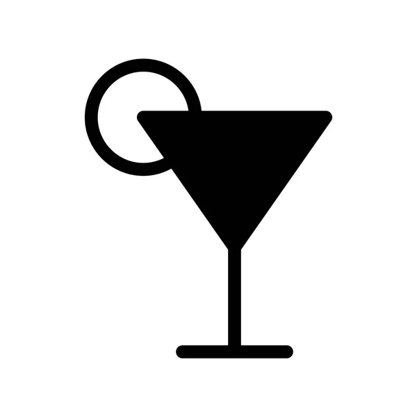 Cocktail Icoon Vector Illustratie — Stockvector