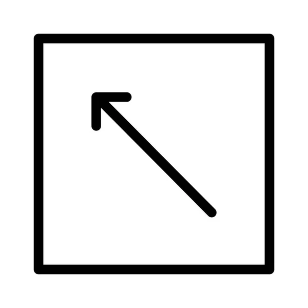 Diagonal Left Arrow Icon Vector — 스톡 벡터