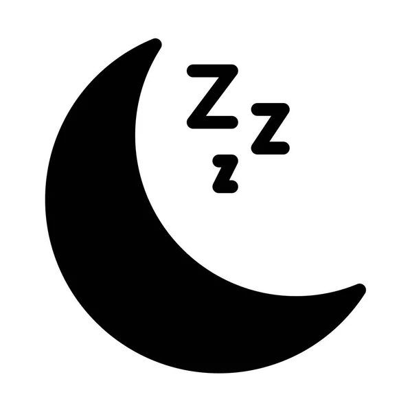 Sleep Night Icon Vector Illustration — Stock Vector
