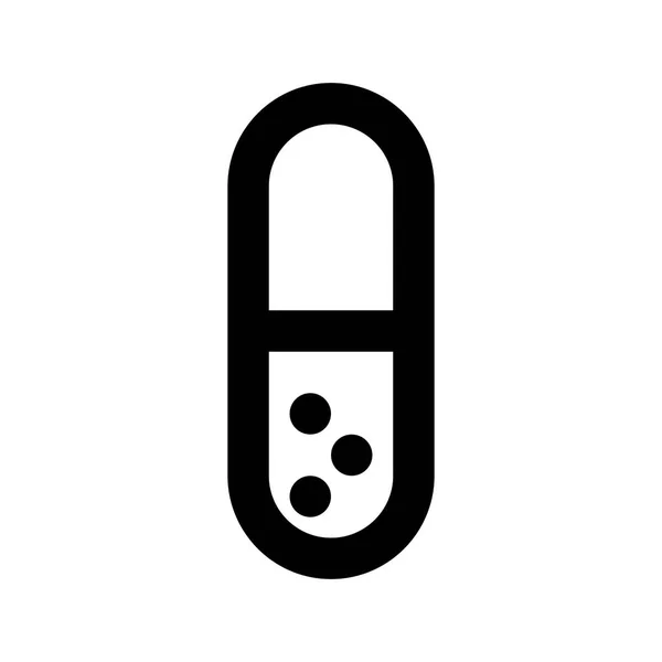 Pill Ikon Vektor Illustration — Stock vektor