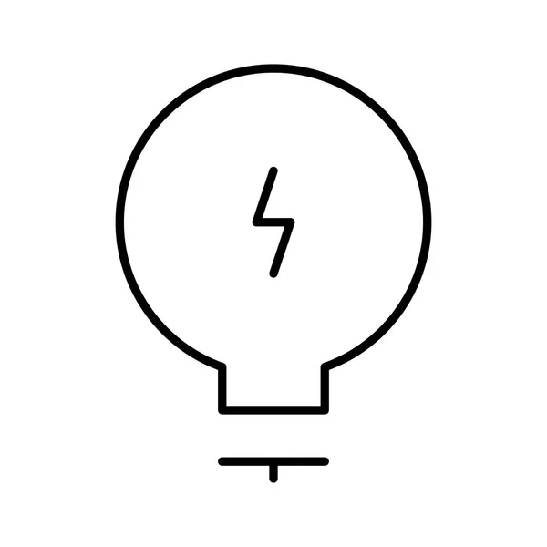 Значок Лампочки Векторная Иллюстрация — стоковый вектор