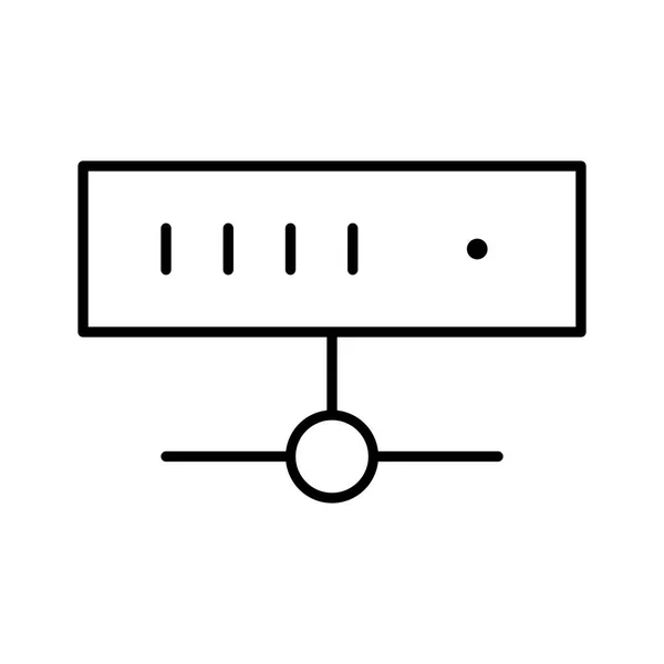 Server Symbol Vektor Illustration — Stockvektor