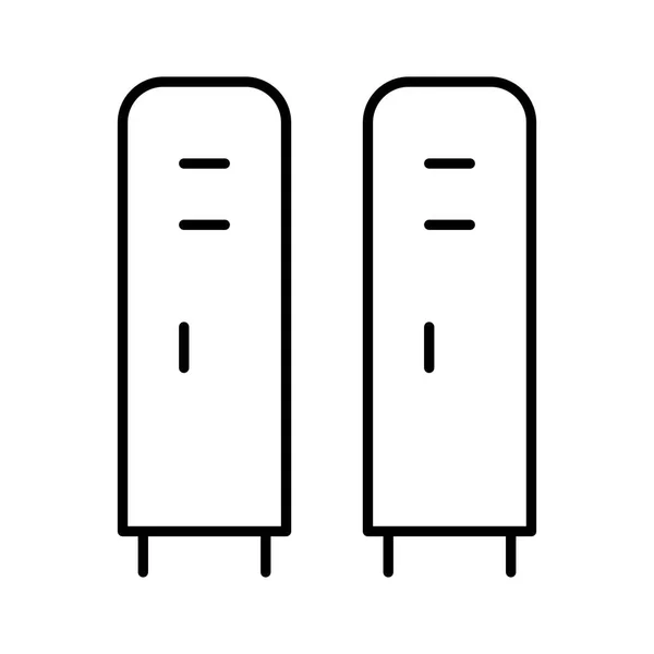 Lockers Icon Vector Illustration — Stock Vector