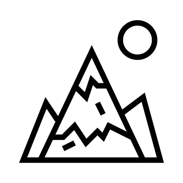 Mountain Tourism Icon Vector Illustration — 스톡 벡터