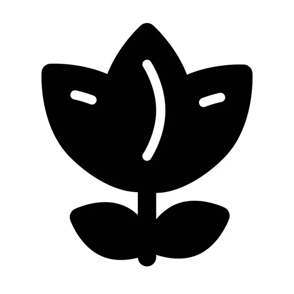 Blume Ostern Symbol Auf Weißem Hintergrund Vektorillustration — Stockvektor