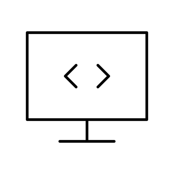 Anzeige Symbol Auf Weißem Hintergrund Vektorillustration — Stockvektor