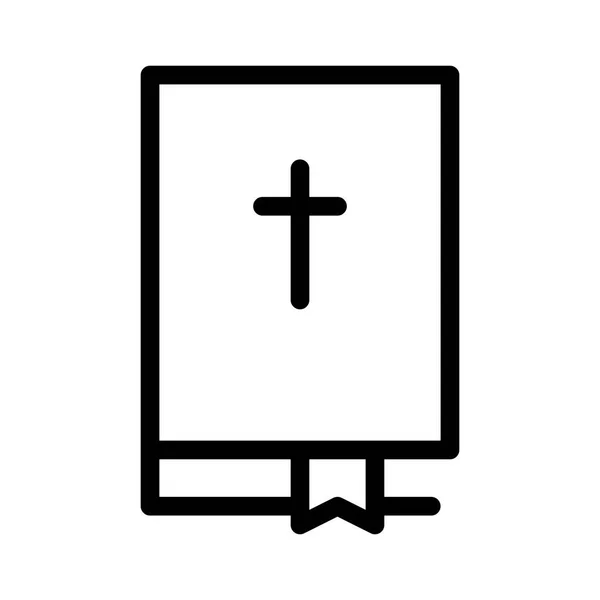 Icono Biblia Ilustración Vectorial — Vector de stock