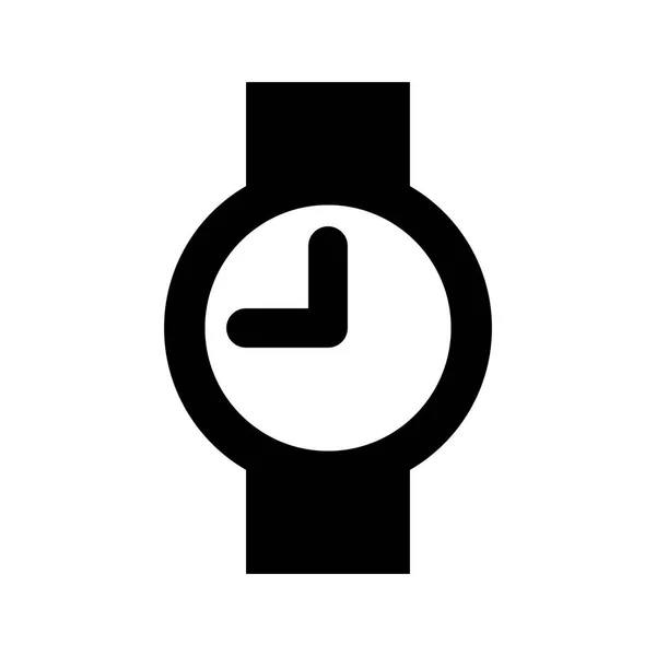 Icono Reloj Pulsera Sobre Fondo Blanco Ilustración Vectorial — Archivo Imágenes Vectoriales