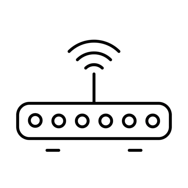 Icono Del Router Sobre Fondo Blanco Ilustración Vectorial — Vector de stock